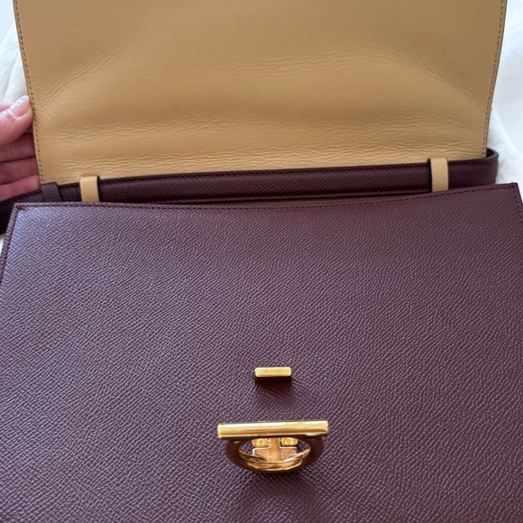 Salvatore Ferragamo Burgundy Crossbody Bag - Picture 5 of 9